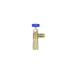 Кран для заправного шланга під фреон SC-1222 (1/4" SAE, кутовий)