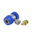 Муфта швидкознімна QC-ML для заправки автокондиціонерів (R-134a, 1/4", синя)