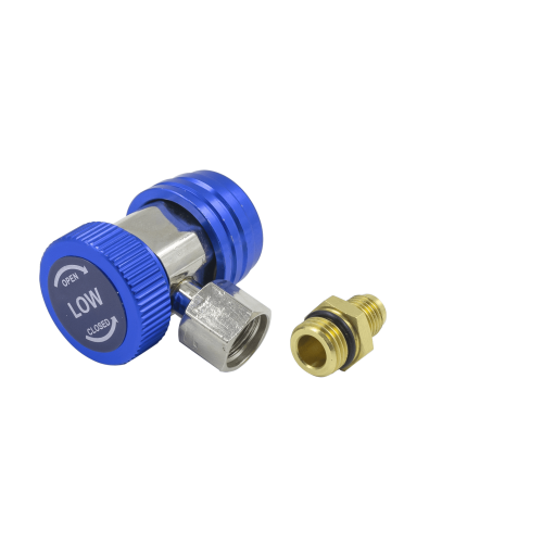 Муфта швидкознімна QC-ML для заправки автокондиціонерів (R-134a, 1/4", синя) Муфта швидкознімна QC-ML для заправки автокондиціонерів (R-134a, 1/4", синя)