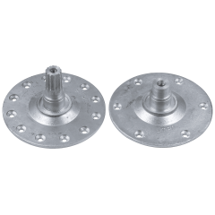 Фланец (опора барабана) для стиральной машины Electrolux, Zanussi 0104, шлиц, алюминий, (комплект)