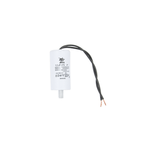Конденсатор CBB60-G 1.5 мкФ, 450 В, Jyul (провід + болт) Конденсатор CBB60-G 1.5 мкФ, 450 В, Jyul (провід + болт)