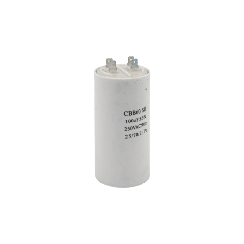 Конденсатор CBB60-A 100 мкФ, 250 В, Whicepart (пусковой, клеммы)