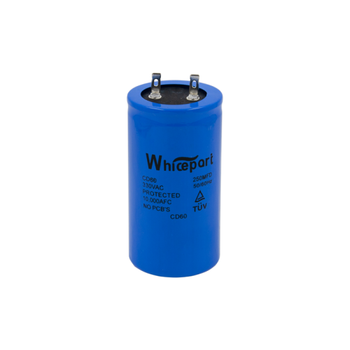 Конденсатор CD60 250 мкФ, 330 В, Whicepart (пусковий, клеми) Конденсатор CD60 250 мкФ, 330 В, Whicepart (пусковий, клеми)