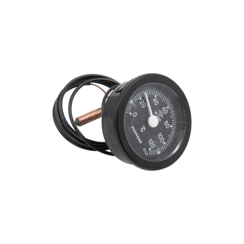 Термометр для котла Pakkens, D=52 мм, 0-120°C, с капилляром L=960 мм Термометр для котла Pakkens, D=52 мм, 0-120°C, с капилляром L=960 мм