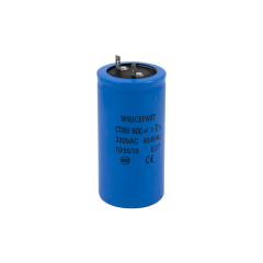 Конденсатор CD60 900 мкФ, 330 В, Whicepart (пусковий, клеми)