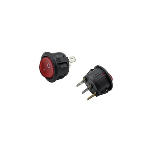 Кнопка сетевая одинарная 40326 d=20 мм 6А 3 контакта (2-позиционная) со светодиодом Кнопка сетевая одинарная 40326 d=20 мм 6А 3 контакта (2-позиционная) со светодиодом