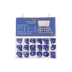 Набор резиновых уплотнительных колец для кондиционера Whicepart W-8085, 270 шт (фиолетовые)