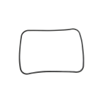 Уплотнитель двери для духовки Zanussi 3577322013, 00127043, COK702ZN, 390*310 мм