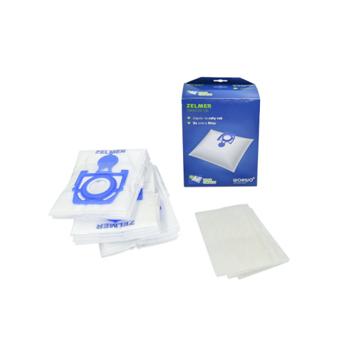 Набор мешков для пылесоса Zelmer ZMB02X12K, одноразовый, 101*94 мм + 3 микрофильтра (синий) Набор мешков для пылесоса Zelmer ZMB02X12K, одноразовый, 101*94 мм + 3 микрофильтра (синий)