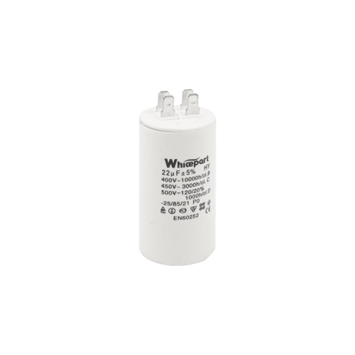 Конденсатор CBB60-A 22 мкФ, 450 В, Whicepart (клеми) Конденсатор CBB60-A 22 мкФ, 450 В, Whicepart (клеми)