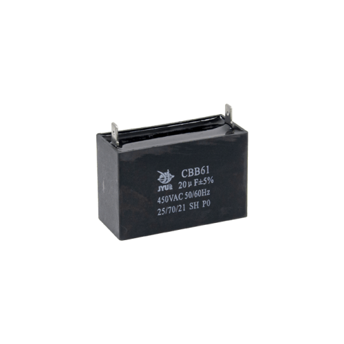 Конденсатор CBB61 20 мкФ, 450 В, Jyul (прямоугольный, клеммы) Конденсатор CBB61 20 мкФ, 450 В, Jyul (прямоугольный, клеммы)