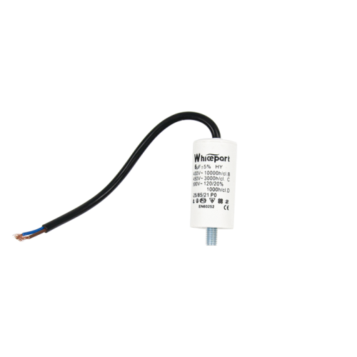 Конденсатор CBB60-G   6 мкФ, 450 В, Whicepart (провод + болт) Конденсатор CBB60-G   6 мкФ, 450 В, Whicepart (провод + болт)