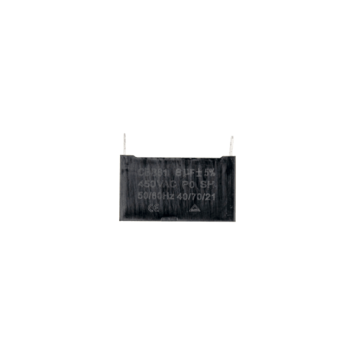 Конденсатор CBB61 8 мкФ, 450 В, Whicepart (прямокутний, клеми) Конденсатор CBB61 8 мкФ, 450 В, Whicepart (прямокутний, клеми)