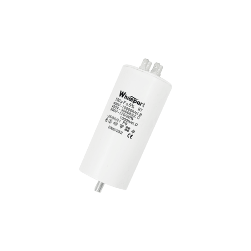 Конденсатор CBB60-E 100 мкФ, 450 В, Whicepart (клеммы + болт) Конденсатор CBB60-E 100 мкФ, 450 В, Whicepart (клеммы + болт)