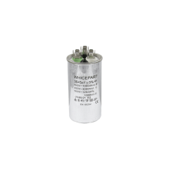 Конденсатор CBB65  35+5 мкФ, 450 В, Whicepart (металлический корпус, клеммы)