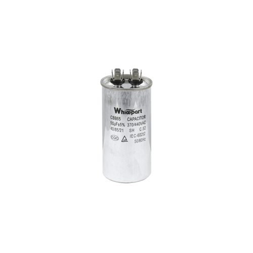 Конденсатор CBB65 50 мкФ, 440 В, Whicepart (металевий корпус, клеми) Конденсатор CBB65 50 мкФ, 440 В, Whicepart (металевий корпус, клеми)