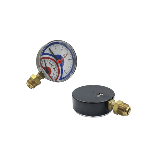 Термоманометр для котла радіальний Icma 91258AD06120, 0-6 бар, 0-120°C, 1/2", Ø80 мм Термоманометр для котла радіальний Icma 91258AD06120, 0-6 бар, 0-120°C, 1/2", Ø80 мм