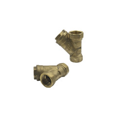 Газовий фільтр латунний косий SD Plus SF125G20, 3/4", 100 мкм, Т=-15...+90°C, P=10 бар BOX