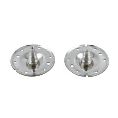 Фланец (опора барабана) для стиральной машины Candy 46007431, 43010535, лыски, нержавейка (комплект)