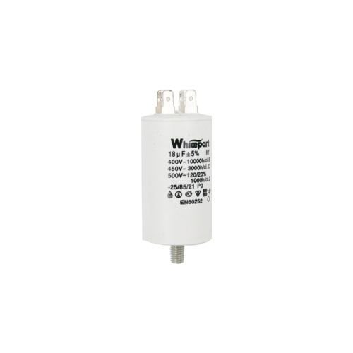 Конденсатор CBB60-E  18 мкФ, 450 В, Whicepart (клеммы + болт) Конденсатор CBB60-E  18 мкФ, 450 В, Whicepart (клеммы + болт)