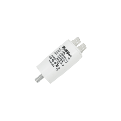 Конденсатор CBB60-E   8 мкФ, 450 В, Whicepart (клеммы + болт)
