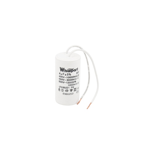 Конденсатор CBB60-K   4 мкФ, 450 В, Whicepart (провод) Конденсатор CBB60-K   4 мкФ, 450 В, Whicepart (провод)