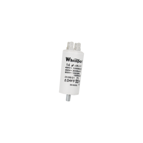 Конденсатор CBB60-E  14 мкФ, 450 В, Whicepart (клеммы + болт)