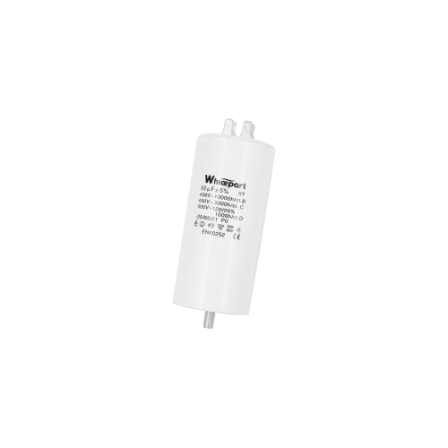 Конденсатор CBB60-E  80 мкФ, 450 В, Whicepart (клеммы + болт)