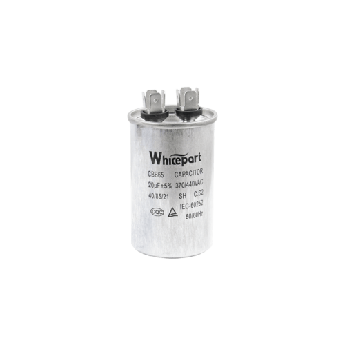 Конденсатор CBB65 20 мкФ, 440 В, Whicepart (металевий корпус, клеми) Конденсатор CBB65 20 мкФ, 440 В, Whicepart (металевий корпус, клеми)
