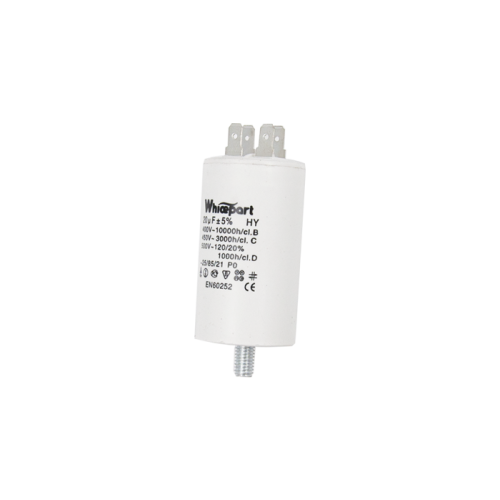 Конденсатор CBB60-E 20 мкФ, 450 В, Whicepart (клеми + болт)