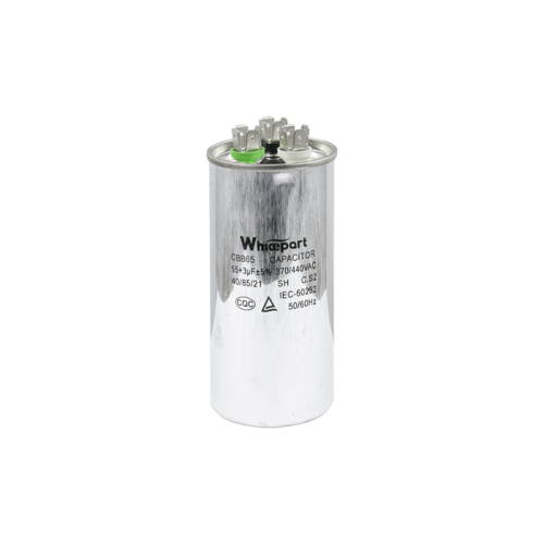 Конденсатор CBB65 55+3 мкФ, 440 В, Whicepart (металевий корпус, клеми)