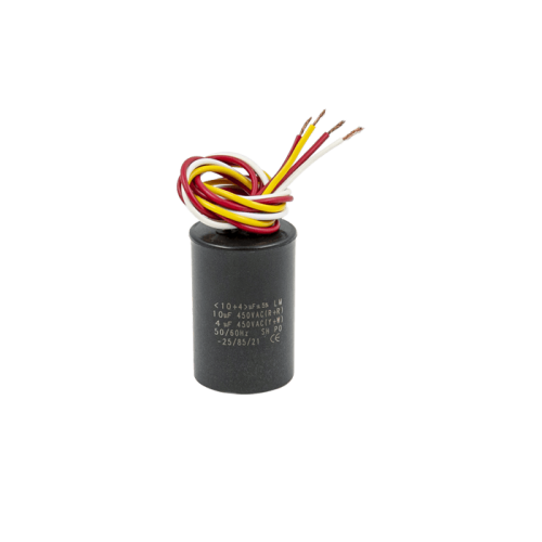 Конденсатор CBB60-K  10+4 мкФ, 450 В, Piranill (провод) Конденсатор CBB60-K  10+4 мкФ, 450 В, Piranill (провод)
