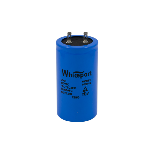 Конденсатор CD60 400 мкФ, 330 В, Whicepart (пусковий, клеми) Конденсатор CD60 400 мкФ, 330 В, Whicepart (пусковий, клеми)