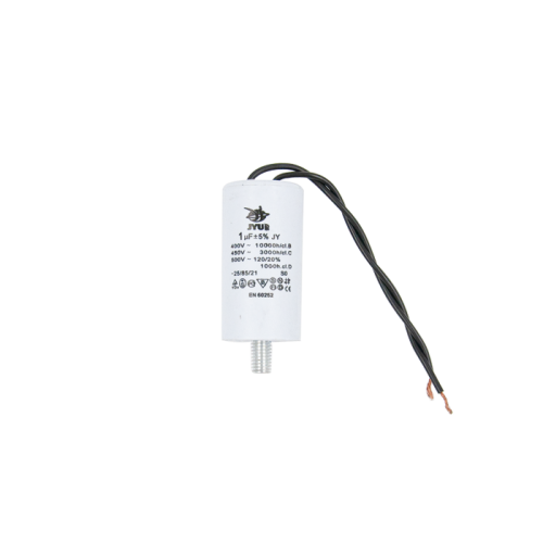Конденсатор CBB60-G 1 мкФ, 450 В, Jyul (провід + болт) Конденсатор CBB60-G 1 мкФ, 450 В, Jyul (провід + болт)