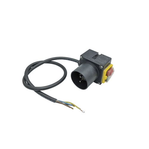 Кнопка для бетономешалки HCK3T, 85*79 мм, в корпусе с проводом и вилкой (4 контакта) Кнопка для бетономешалки HCK3T, 85*79 мм, в корпусе с проводом и вилкой (4 контакта)