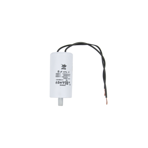 Конденсатор CBB60-G   8 мкФ, 450 В, Jyul (провод + болт) Конденсатор CBB60-G   8 мкФ, 450 В, Jyul (провод + болт)