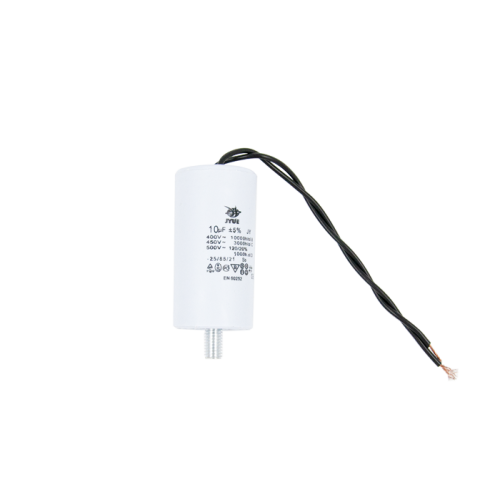 Конденсатор CBB60-G  10 мкФ, 450 В, Jyul (провод + болт) Конденсатор CBB60-G  10 мкФ, 450 В, Jyul (провод + болт)