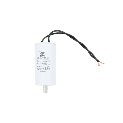 Конденсатор CBB60-G  12.5 мкФ, 450 В, Jyul (провод + болт) Конденсатор CBB60-G  12.5 мкФ, 450 В, Jyul (провод + болт)