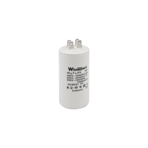 Конденсатор CBB60-A 45 мкФ, 450 В, Whicepart (клеми) Конденсатор CBB60-A 45 мкФ, 450 В, Whicepart (клеми)
