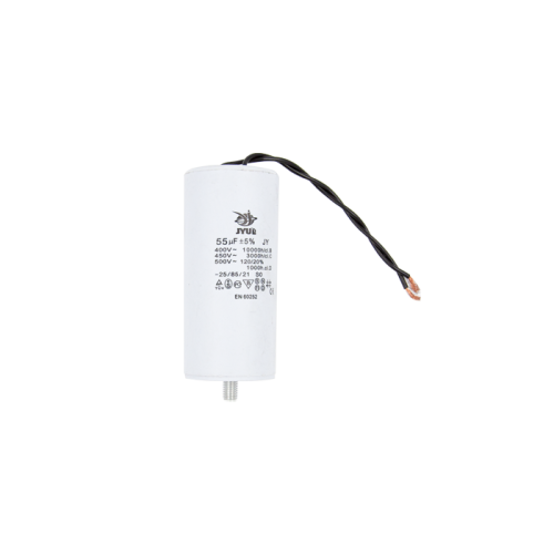 Конденсатор CBB60-G  55 мкФ, 450 В, Jyul (провод + болт) Конденсатор CBB60-G  55 мкФ, 450 В, Jyul (провод + болт)