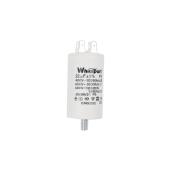 Конденсатор CBB60-E 22 мкФ, 450 В, Whicepart (клеми + болт)