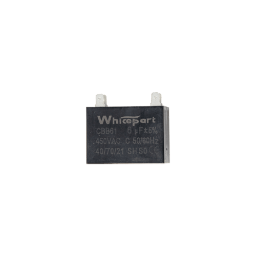 Конденсатор CBB61  6 мкФ, 450 В, Whicepart (прямоугольный, клеммы) Конденсатор CBB61  6 мкФ, 450 В, Whicepart (прямоугольный, клеммы)