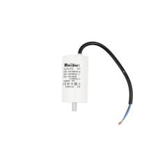 Конденсатор CBB60-G  16 мкФ, 450 В, Whicepart (провод + болт)