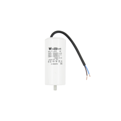 Конденсатор CBB60-G 55 мкФ, 450 В, Whicepart (провід + болт)