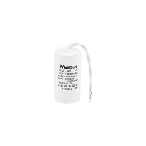 Конденсатор CBB60-K  16 мкФ, 450 В, Whicepart (провод) Конденсатор CBB60-K  16 мкФ, 450 В, Whicepart (провод)
