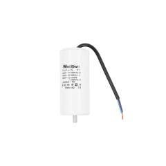 Конденсатор CBB60-G 50 мкФ, 450 В, Whicepart (провід + болт)