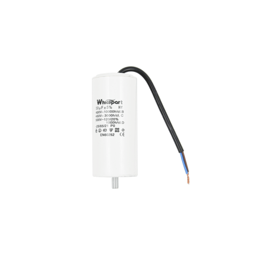 Конденсатор CBB60-G 50 мкФ, 450 В, Whicepart (провід + болт) Конденсатор CBB60-G 50 мкФ, 450 В, Whicepart (провід + болт)