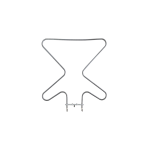 Тэн для духовки, 350*350 мм, 1300 Вт, Kaizer, Hansa 8001783, 00203332, Sanal