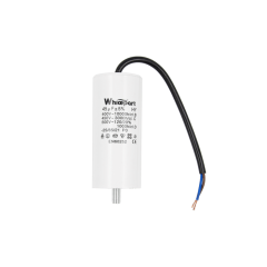 Конденсатор CBB60-G 45 мкФ, 450 В, Whicepart (провід + болт)