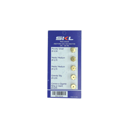 Комплект жиклеров (форсунок) для газовой плиты под баллонный газ SKL 6MB MGC105UN (M6x0.75) Комплект жиклеров (форсунок) для газовой плиты под баллонный газ SKL 6MB MGC105UN (M6x0.75)